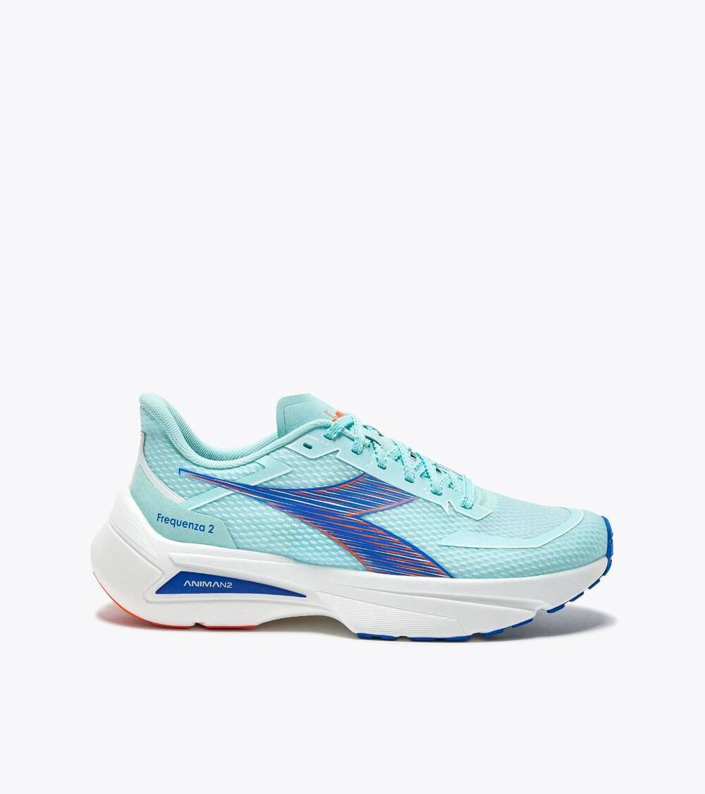 NEW DIADORA men's frequenza 2 running shoes in spa retreat lapis blue